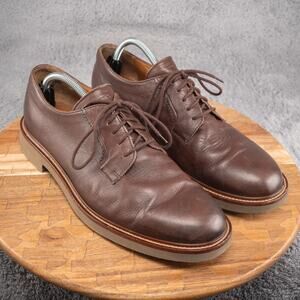 Frau Men's Dark‎ Brown Leather Booties Lace Ankle Boots Shoes Size 44 EU 10.5 US